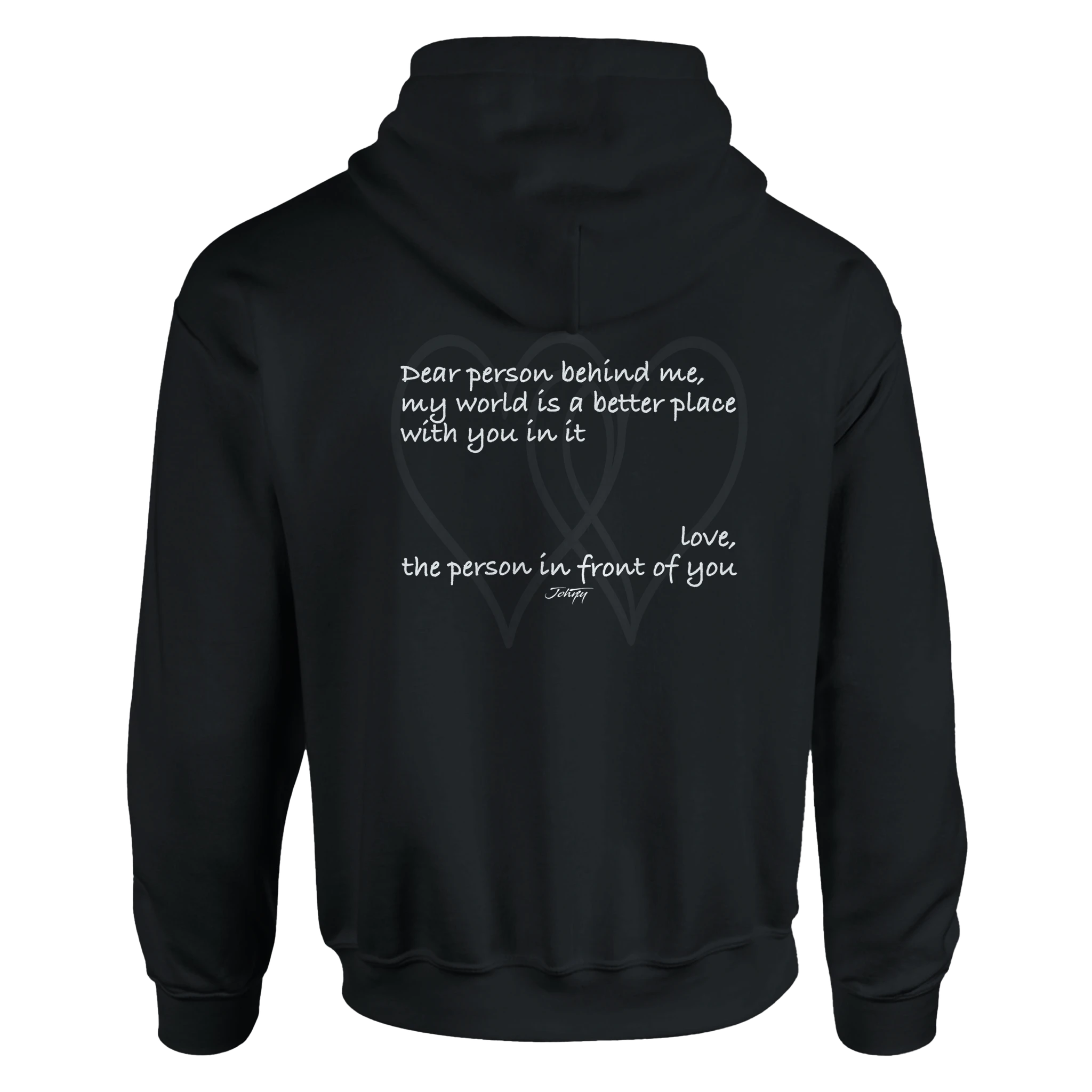 Black hoodie with minimalist white text reading “you are enough.” A cozy and empowering hoodie that promotes self-love, confidence, and positivity. Perfect for everyday wear or thoughtful gifting.